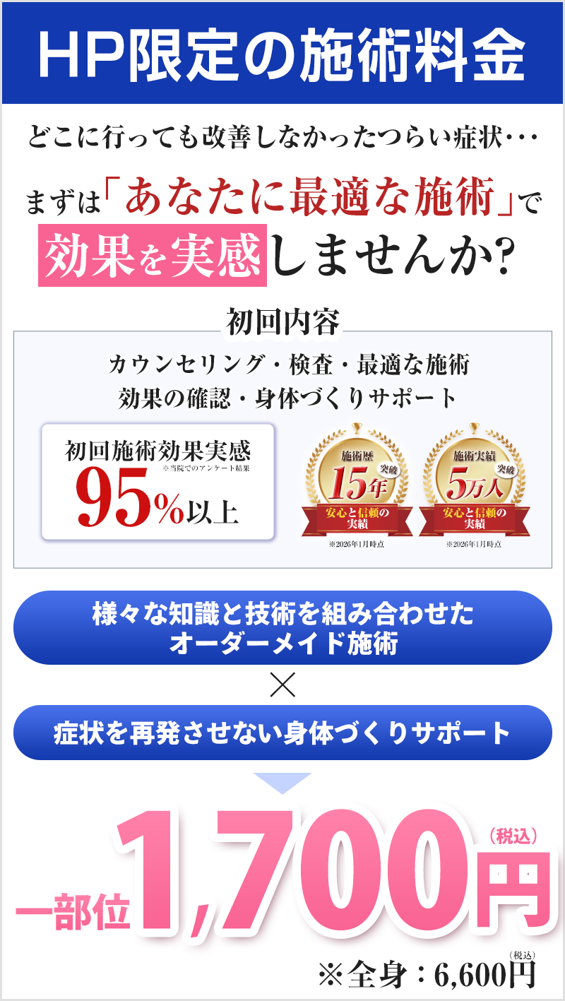 鍼灸治療施術料金